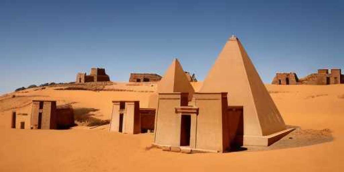 There are pyramids in Sudan too as the Nile goes far into Africa